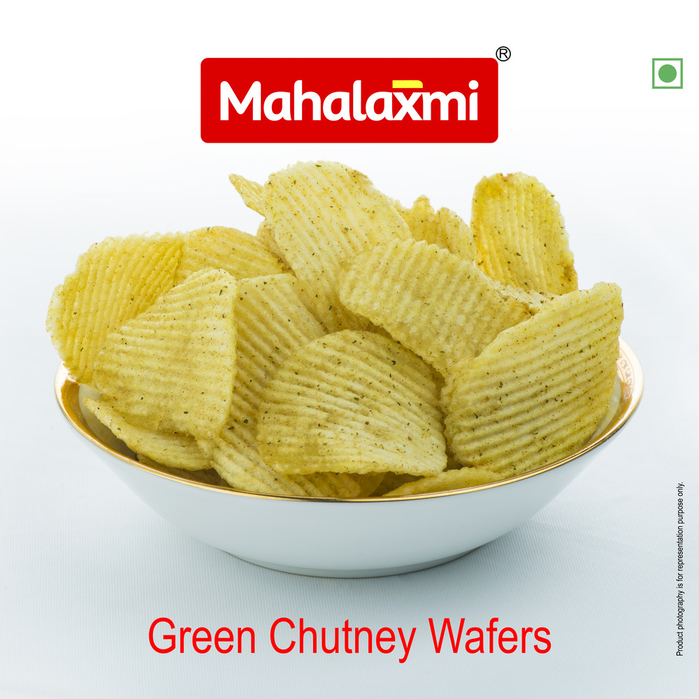 Potato Wafer (Green Chutney)